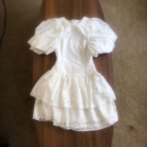 ASOS white low back dress